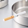 Stainless Steel Ashtray Modern Tabletop Ashtray for Indoor and Outdoor