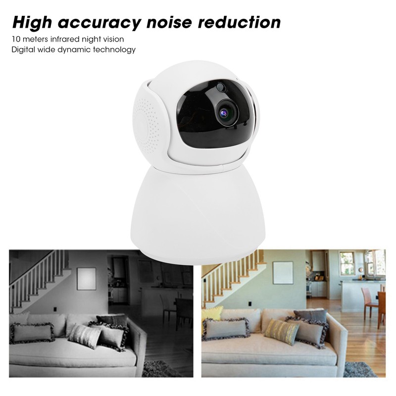 Security Camera WiFi 1080P PanTilt Night Vision 2Way Communication Mobile