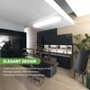 ANTLUX 4FT LED Flush Mount Puff Lights, 40W 4500LM, 5000K