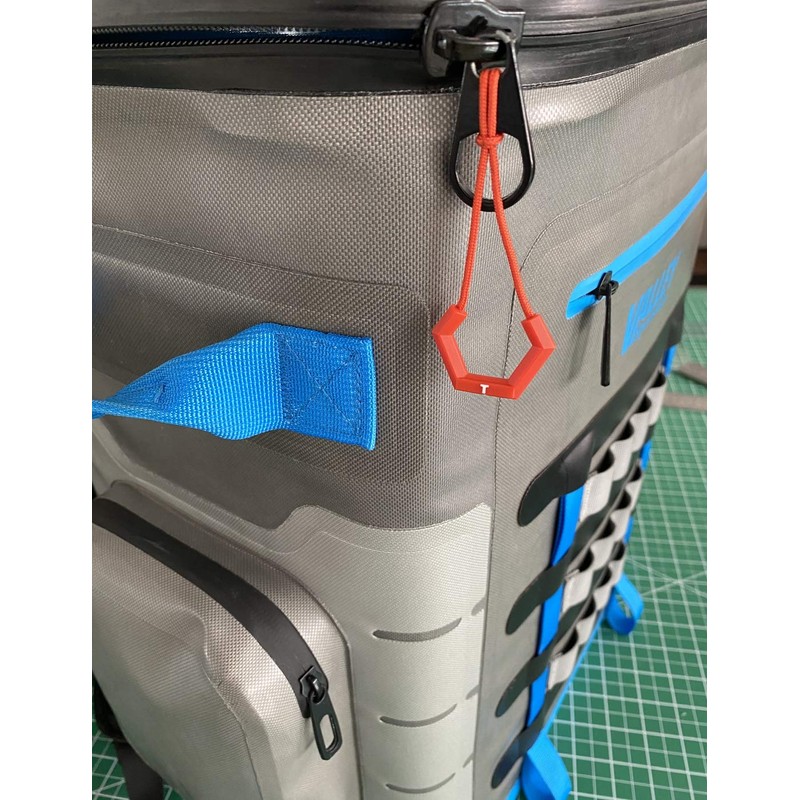 BJA U-Shaped Zipper Pull Durable TPU Tab with Long Rope