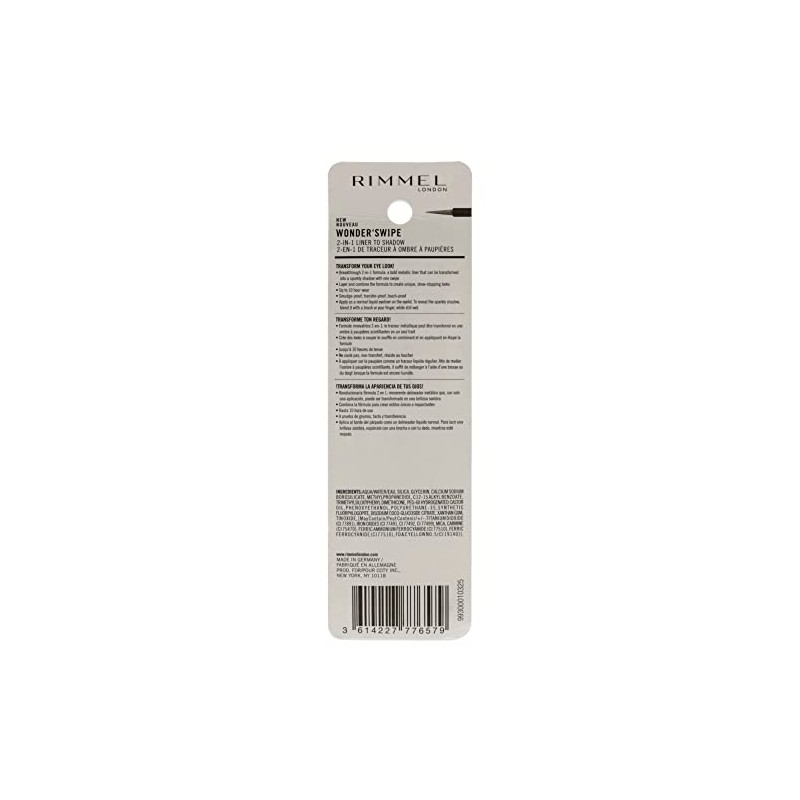 Rimmel Wonder Swipe 2-in-1 Liner To Shadow, Out Out, 0.058