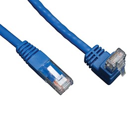 Tripp Lite Cat6 Gigabit Molded Patch Cable (RJ45 Right Angle Up M to RJ45 M) Blue, 5-ft.(N204-005-BL-UP)