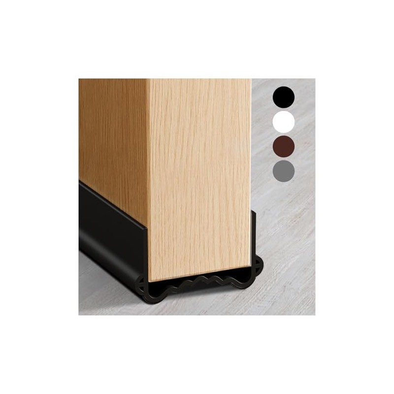 100 CM Guardapolvo para Puerta,Material de PVC de Doble Cara