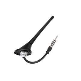 RedYutou Universal Stereo Car Antenna AM FM Antenna Replacement with Mount Base 12 inch DIN Plug Connector