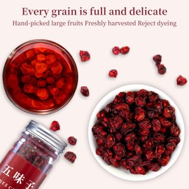 Hee Creek Schisandra Berry Dried 10.6oz/300g Schizandra Berries Tea, Omija,Wuweizi Tea, Premium Chinese Medicinal Materials, Nourishing Tea, Herbal Tea, Health Tea 五味子,五味子浆果干茶