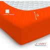 Camry Fitted Sheet Topper 180 x 200 cm Orange Cotton