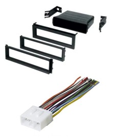 American International Single DIN Car Radio Stereo Install Kit & Wire Harness for 2003-2007 Subaru Baja