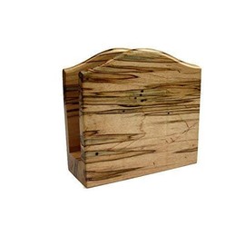 Rustic Handmade Maple Hardwood Kitchen Napkin Holder, Sturdy Modern Farmhouse Napkin Organizer for Dining Room Table