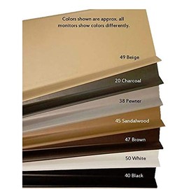 Johnsonite Vinyl Covebase with Toe 4" high x .080 Gauge - 7 Colors Available - 40' per Pack (10 pcs x 4') (38 Pewter)
