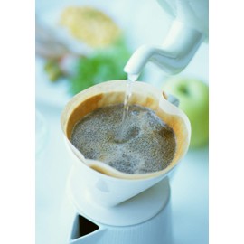 Kanae Paper Coffee Filter KS Trapezoid 2-4 Cups, 100 Count, Unbleached, Made in Japan, Brown