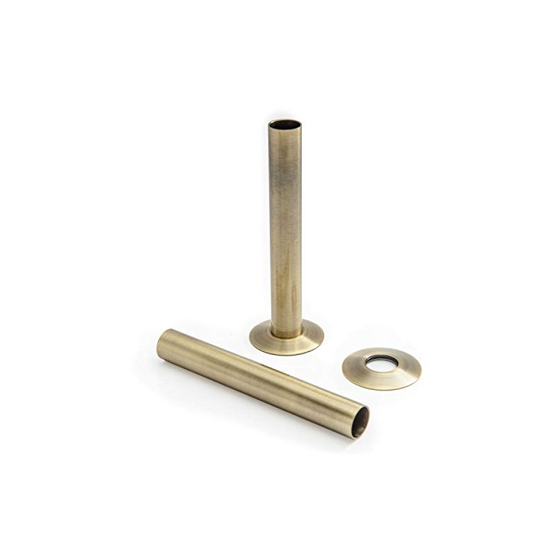 Hot Flow | 130mm Pipe Shroud/Sleeve (Pair) (Antique Brass)