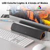 SOULION R50 Bluetooth Computer Speakers, 3.5mm PC Sound Bar for
