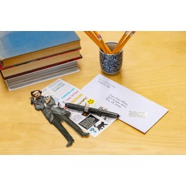 The Unemployed Philosophers Guild Edgar Allan Poe Quotable Notable - Greeting Card and Sticker Sheet - Envelope Included