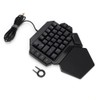 Onehanded Keyboard RGB Blacklight Mechanical Keyboard With Macro Definition Function