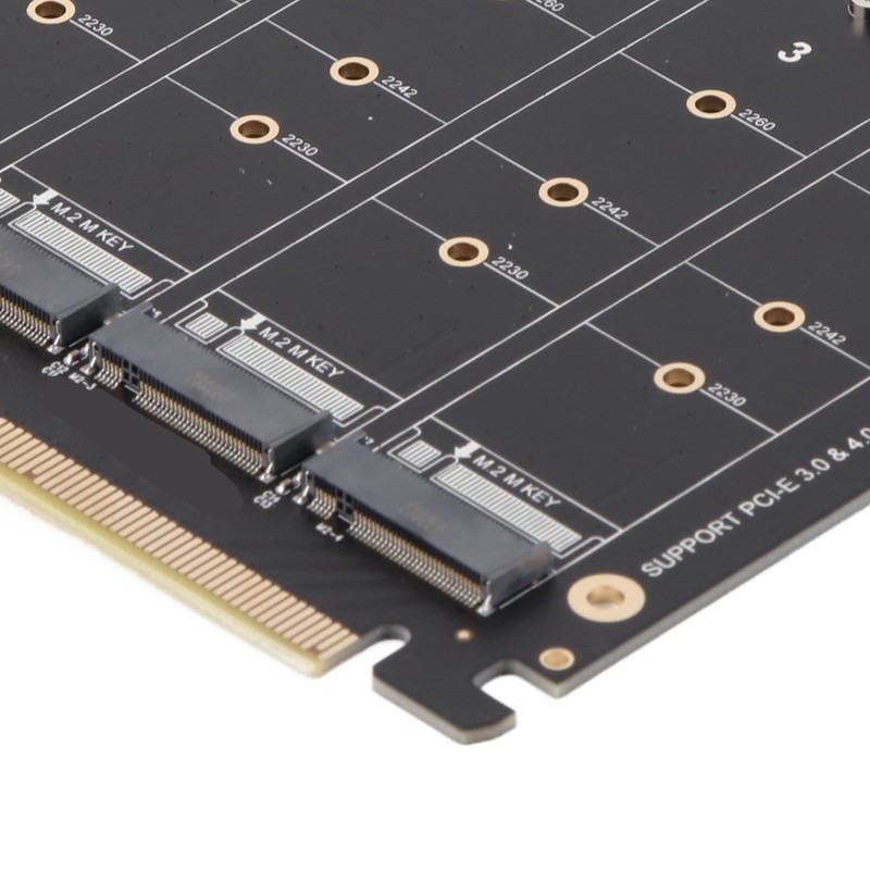 M.2 NVME SSD to PCIE X16 Adapter 4 Port High