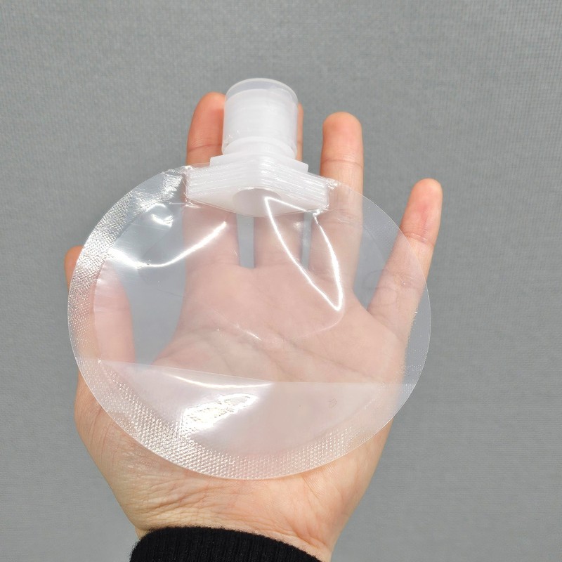 Globalon Travel Portable Flip Lid Round Sample Pouch Pack 50ml