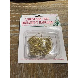 Rauch Gold Christmas Tree Ornament Hangers 1 3/8" 75 Pieces NEW PACKAGE