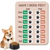 Dog Feeding Reminder, Dog Fed Sign Tracker -Daily Am/Pm Chart