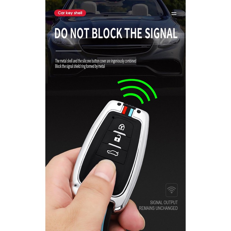 TECART Key Case Cover Fit for Toyota Camry RAV4 Key
