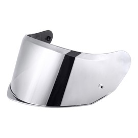 JQF Gear Stream II Visor Shield, Helmet Shield Repalcement for Stream II Outer Face Visor Motorcycle Helmet Accessories (Chrome Silver)
