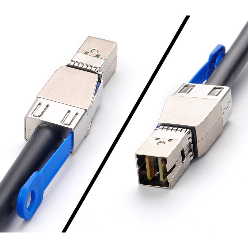 Heretom 12G External Mini SAS HD SFF-8644 to SFF-8644 Cable,