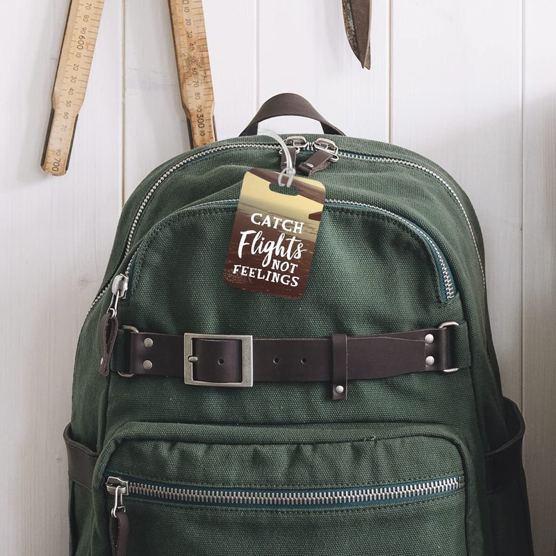 LT204 Catch Flights Not Feelings Novelty Funny Unique Designer Gift