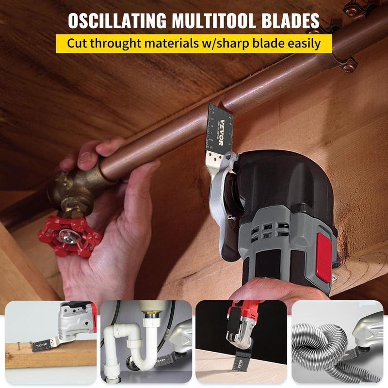 VEVOR 100PCS Oscillating Saw Blades, Quick Release Multitool Blades Kit,