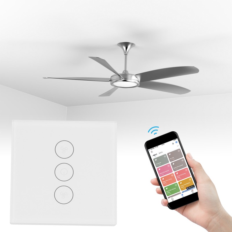 Smart WiFi Switch Fan Phone Control 3‑Way Voice Control Type