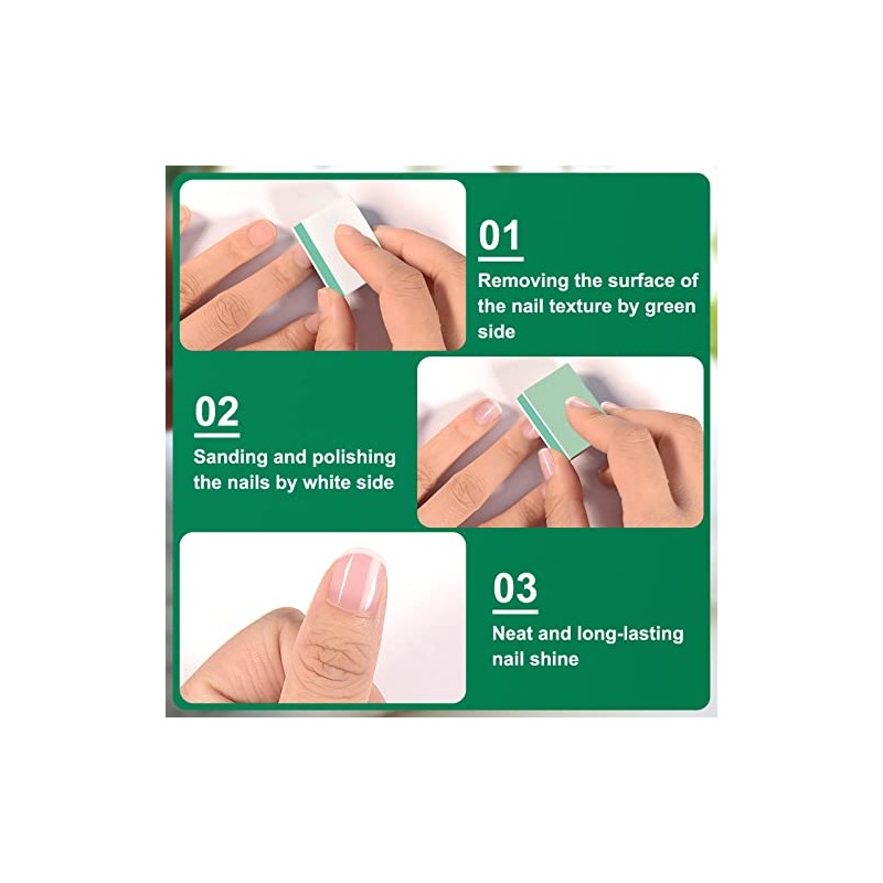 CGBE Nail Buffer Block and Shine Kit, 50 Count Mini