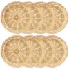 Cheardia 8 Pack Bamboo Paper Plate Holders, 10 Inches Reusable