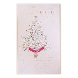 Clintons: Tree With Glitter Baubles Mum Christmas Card, Multi-Colour, 171 x 260, 1150672