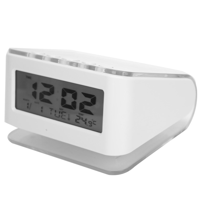 LCD Clock Date Temperature Display Mute Electronic Backlight Alarm Clock