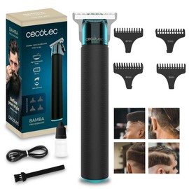 Cecotec Tagliacapelli e Profilatore Professionale PrecisionCare Profiling, Lama Affilata ad Alto Rendimento, 4 Pettini Guida da 1-4 mm, Capelli e Barba, Autonomia 90 min, Design Ergonomico, Nero