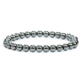 Genuine Gemstone Bracelet with Round 6 mm Beads – Various Lengths – Healing Stone Protective Stone Bracelet Lucky Charm Talisman Gift, Gemstone, Gemstone