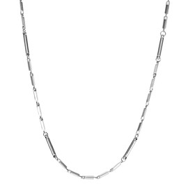 Jeroot Magnetic Necklace, Width 0.08 inch (2 mm), Total Length 17.7 inches (45 cm), 19.7 inches (50 cm), Necklace, Chain, Stainless Steel, 3 Colors, Exclusive, Stainless Steel, No Gemstone