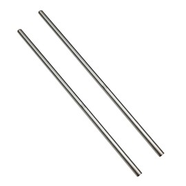 2Pcs Titanium Round Rod Dia 8mm 0.314" Length 420mm 16.535"，Solid TC4 Titanium Rod