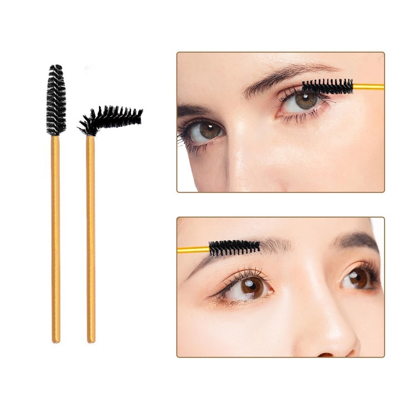 50 Pcs Eyebrow Spoolie, Lightweight Eyelash Spoolies, Disposable Mascara Wands