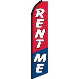 Rent Me Swooper Feather Flag Only