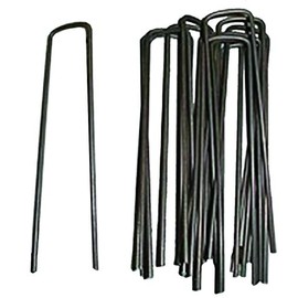 Sod Stakes - Fabric Pins - Landscape Staples - 6 Inch -11 Gauge Galvanized Steel - Pack of 100 by Growers Solution