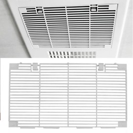 1 PSC RV A/C Ducted Air Grille for Dometic 3104928.019 with 2 Filters, Duo-Therm Conditioner Grille Replacement White 14.1" × 7.7"