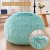 XeGe Kids Fluffy Faux Fur Bean Bag Chair Cover (No