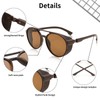 FEISEDY Classic Steampunk Sunglasses for Men Women Retro Round Gothic