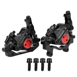 HB-100 Line Pulling Hydraulic Disc, Oil Pressure Disc Brakes Tool Calipers Aluminium Alloy Hydraulic Disc Brake Set Front Rear for MTB Bike Bicycle(black)