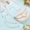 PH PandaHall 6pcs Pearl Chain Bag Handle Pearl Strap Short