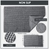 Emma Barclay Noodle Soft Touch Non-Slip Bathroom Rug in Graphite