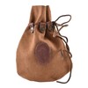 Battle-Merchant Medieval Leather Bag with Celtic Cross and Robust Leather