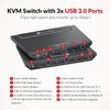 AV Access KVM Switch 2 Monitors 2 Computers, 4 USB,