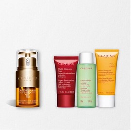 Clarins (현대백화점)클라랑스 더블세럼 아이 20ml 세트(+디럭스 3종) (Hyundai Department Store) Clarins Double Serum Eye 20ml Set (+Deluxe 3 Types)
