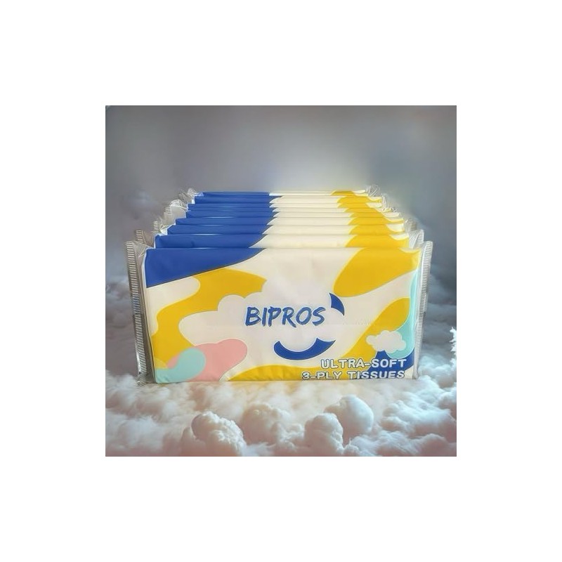 BIPROS Car Tissue Refill Packs for Visor Tissue Holder -