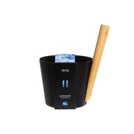 Rento - Infusion bucket, sauna bucket, colour: black, 5 litres, height: 35 cm, diameter: 23 cm